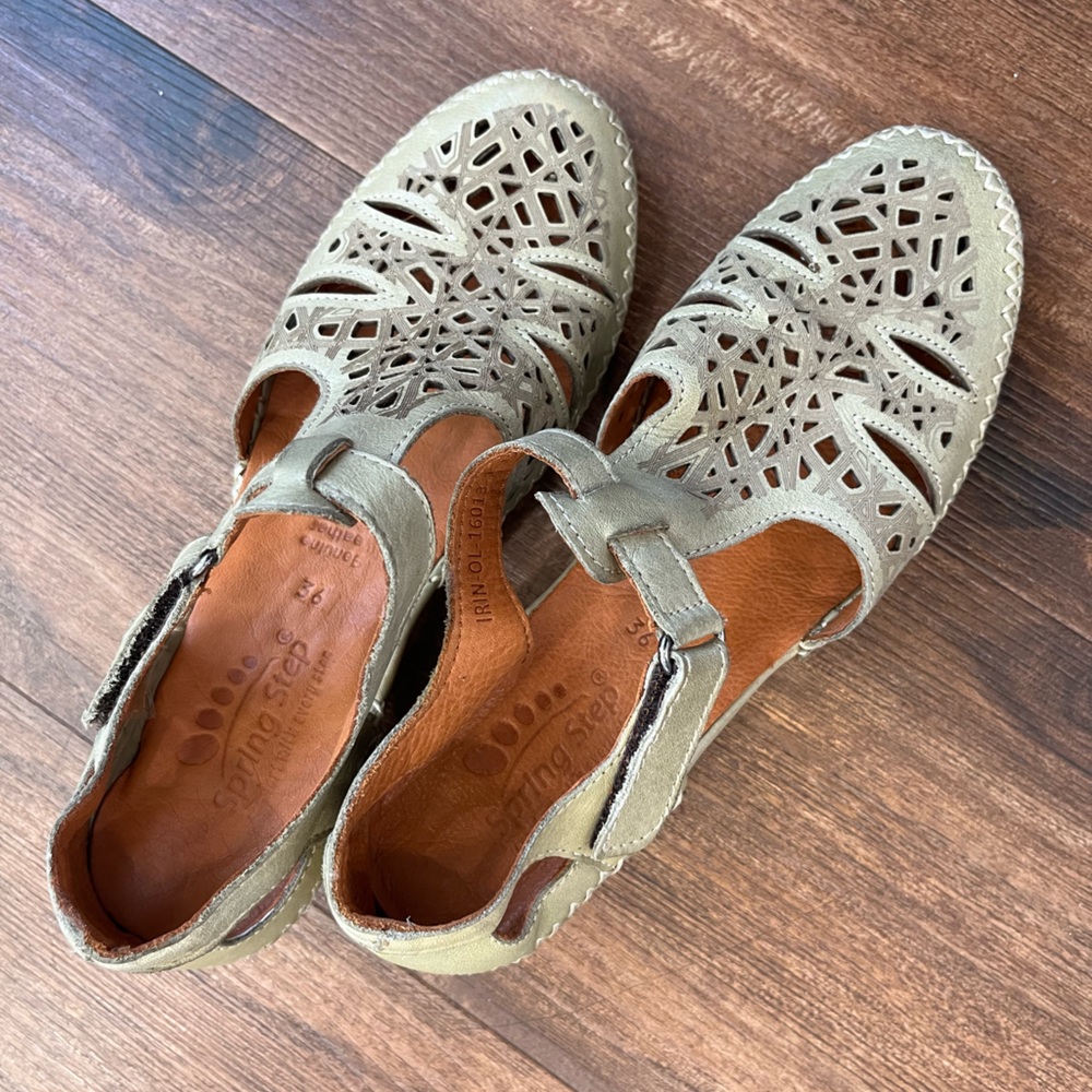Spring step shoes